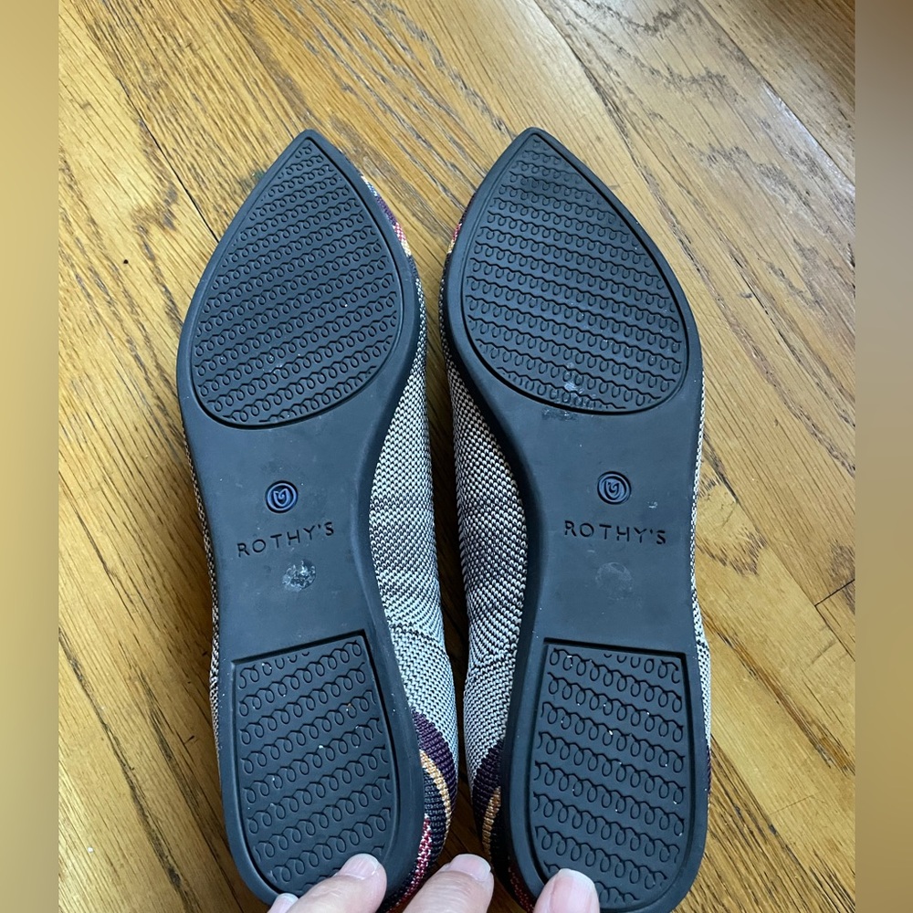 Rothy’s The Point Inverse Stripe Flats 6.5 - image 4